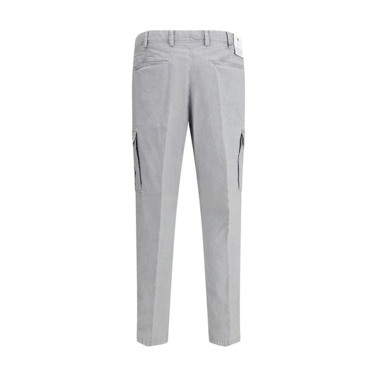 Gray Cotton Cargo Pants
