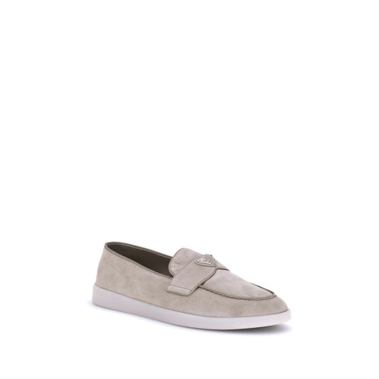 Beige Rubber Slip-On Loafers