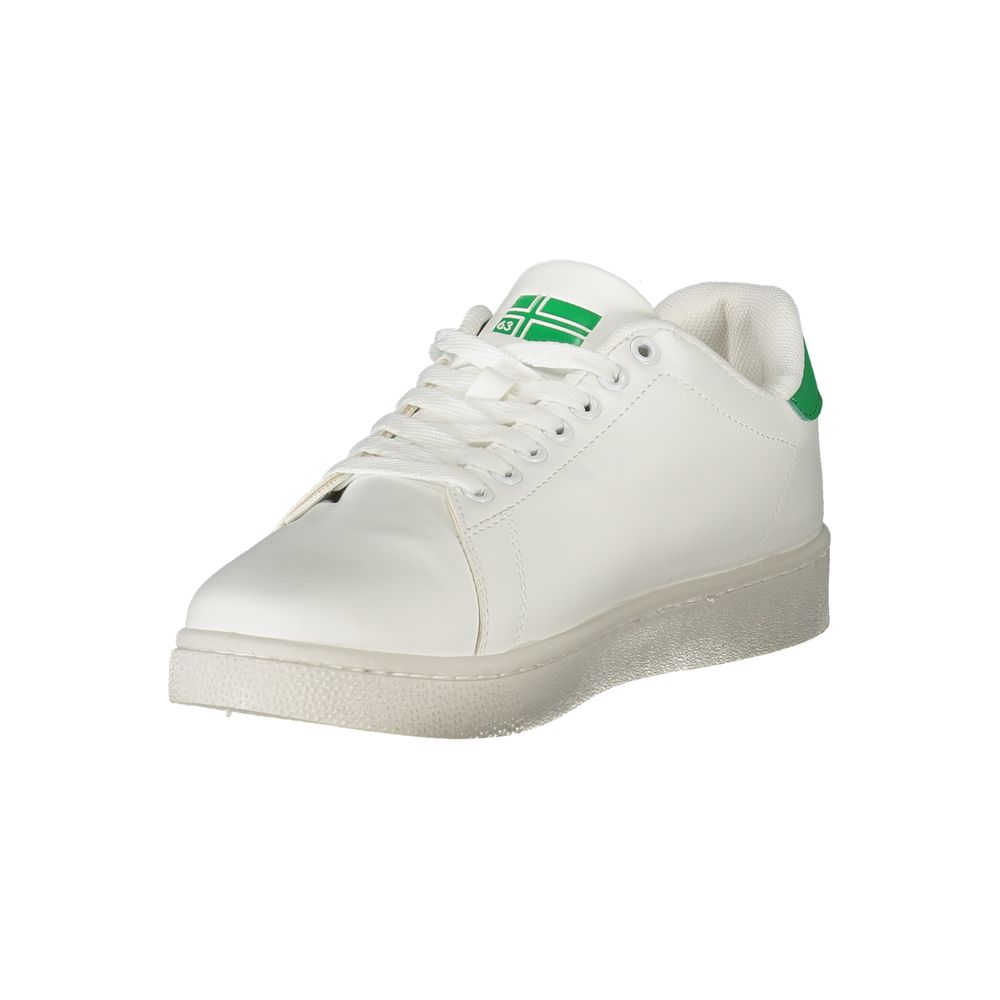 White Polyester Sneaker