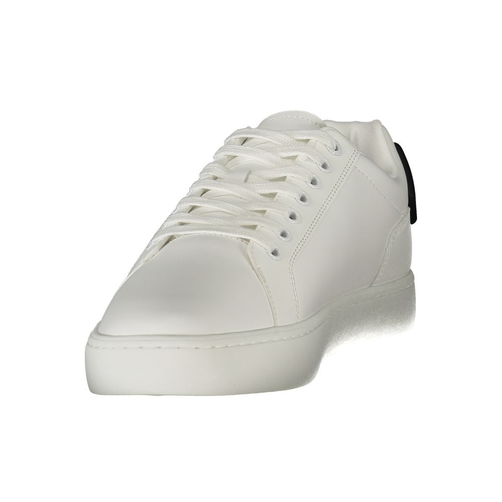 White Polyester Sneaker