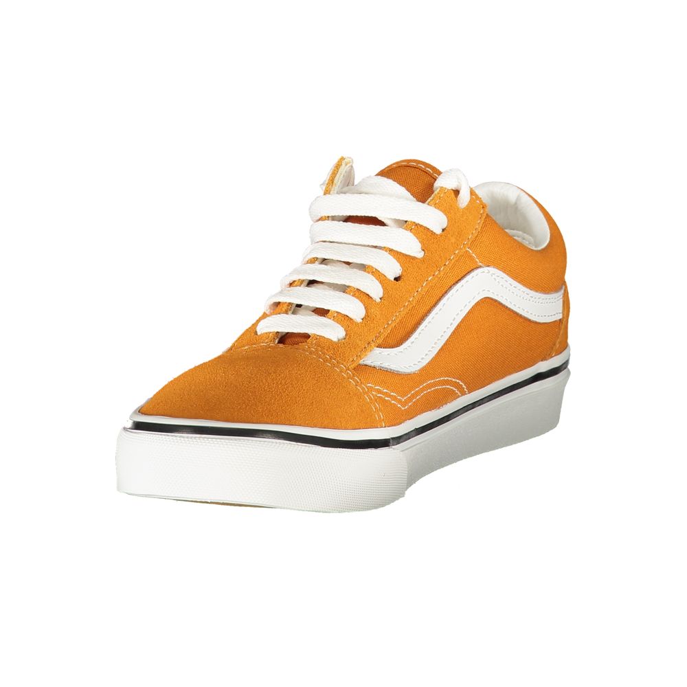 Orange polyester-sneaker