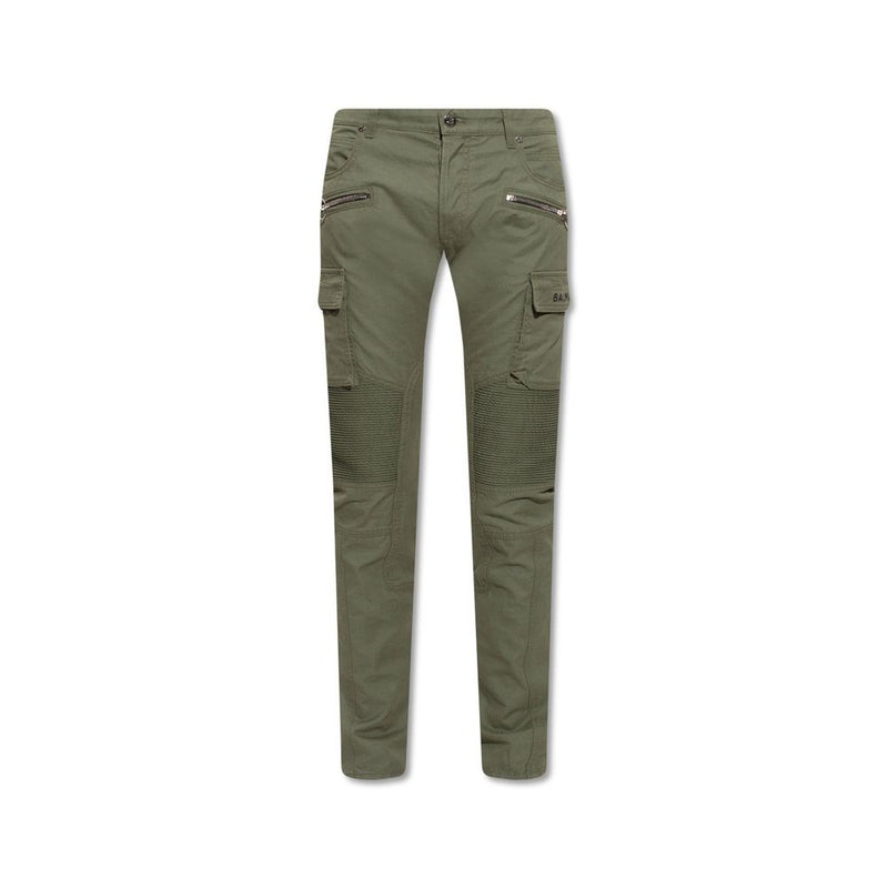 Green Cotton Cargo Pants