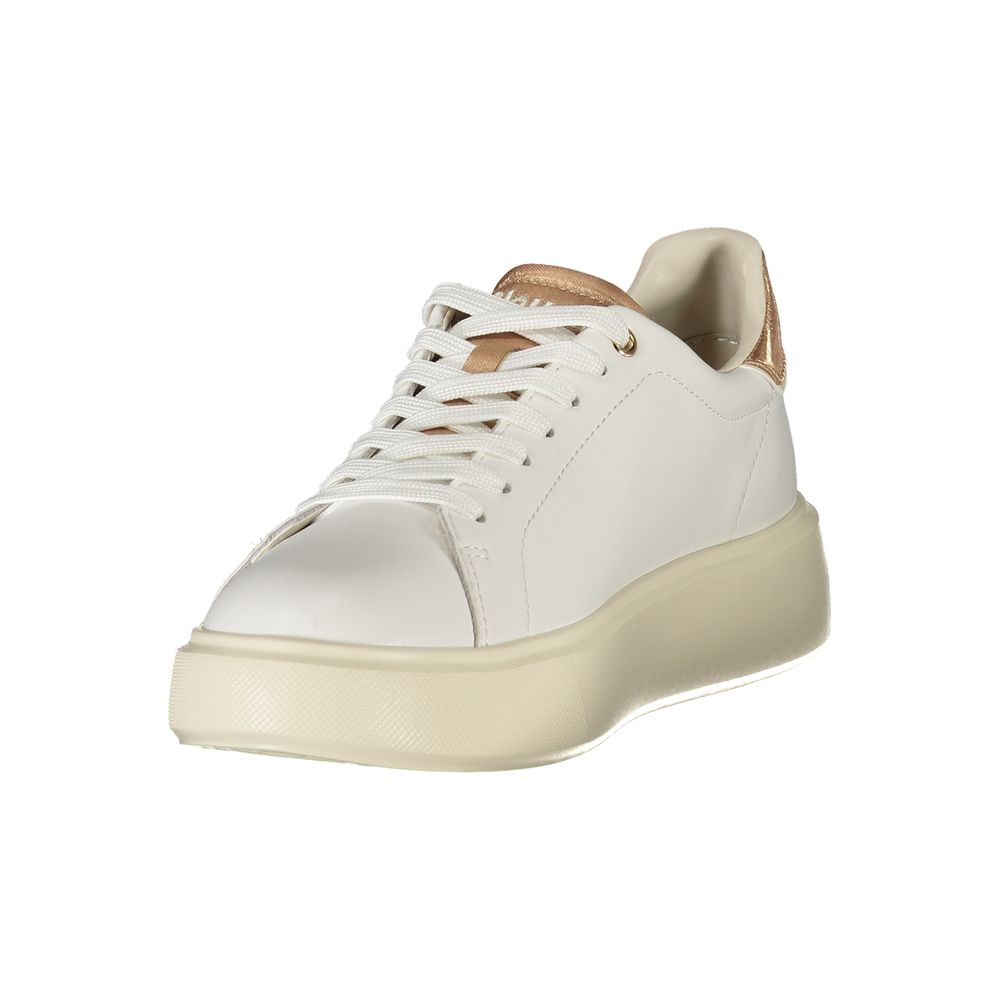 White Leather Women Sneaker