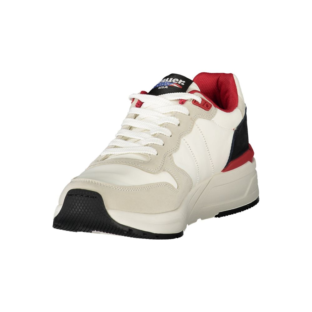 White Polyester Sneaker