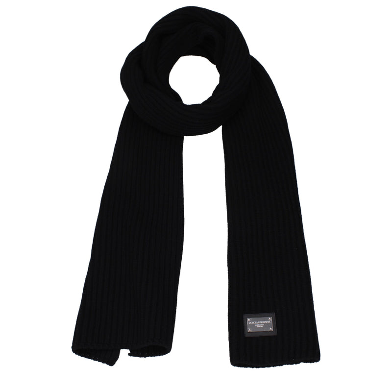 Black Wool Scarf