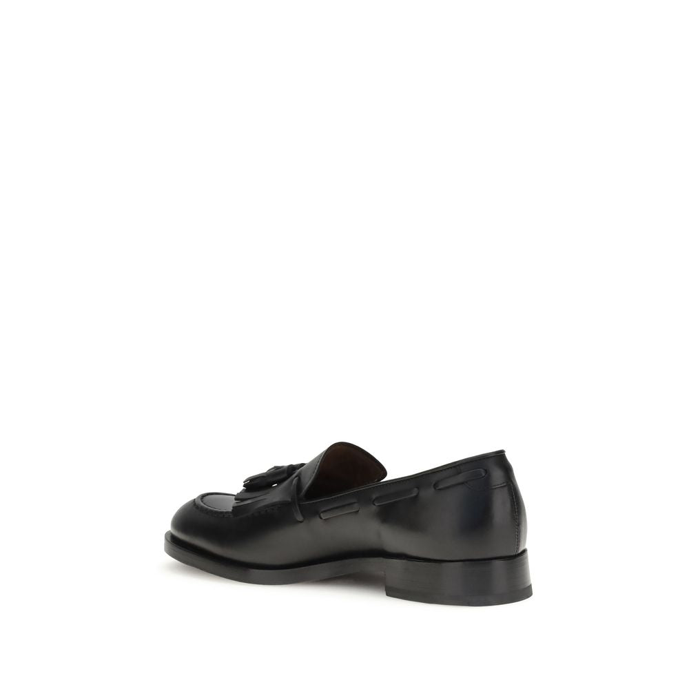 Læderloafers med kvaster