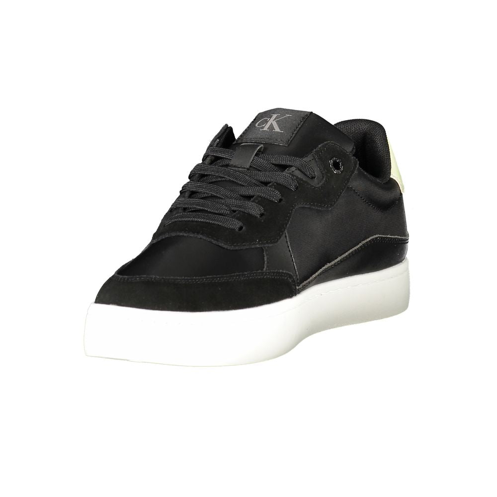 Black Polyester Sneaker
