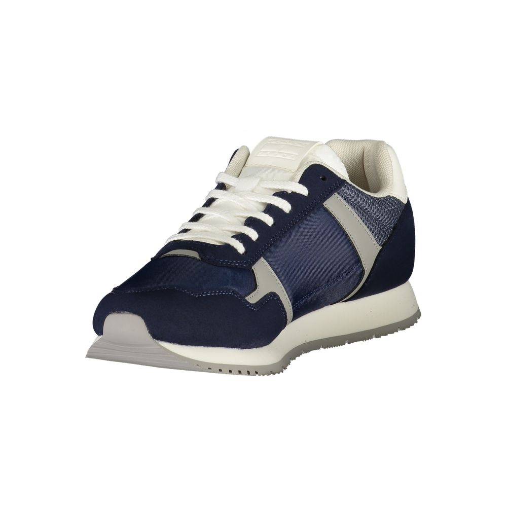 Blue Polyester Sneaker