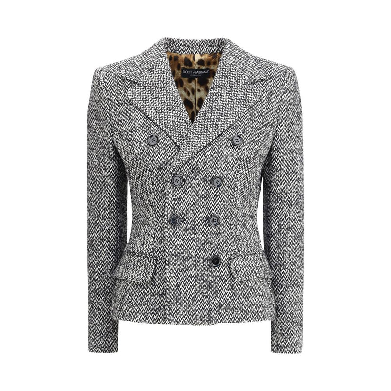 Gray Fleece Wool Blazer