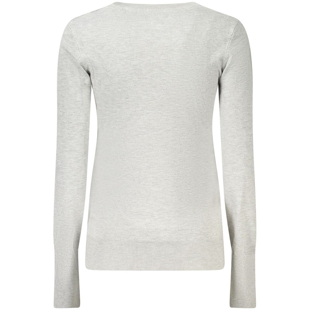 Gray Viscose Women Sweater