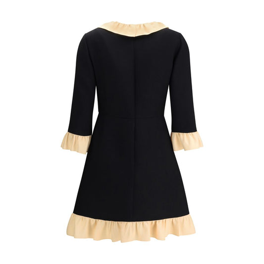 Black Fleece Wool Cocktail Dress