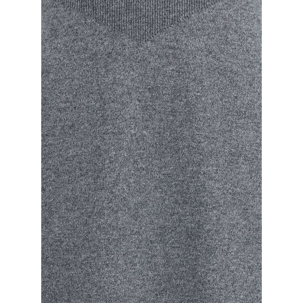 Gray Cashmere Casual Dress