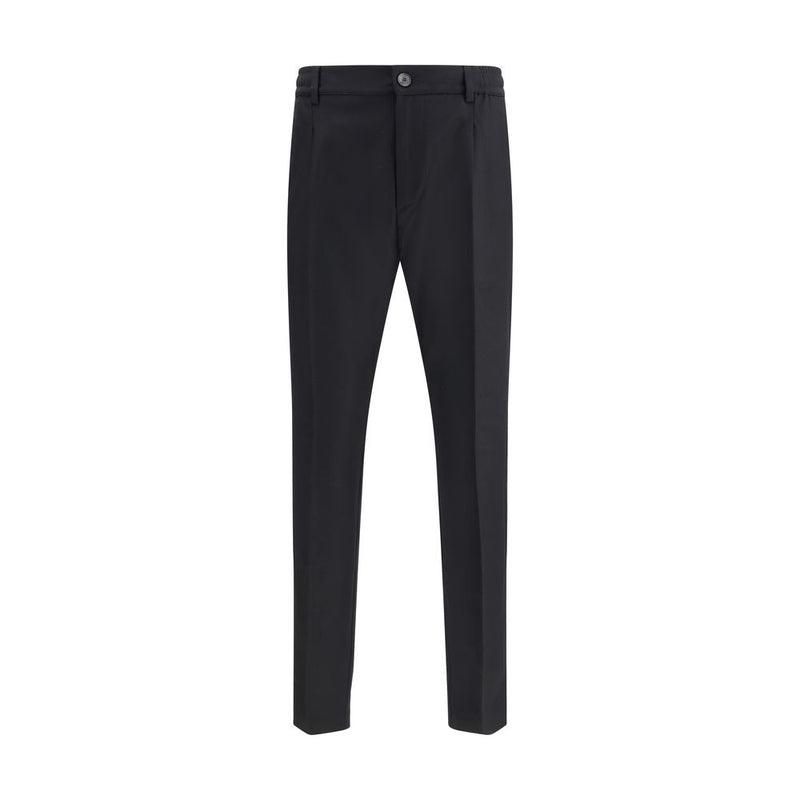 Black Fleece Wool Dress Pants