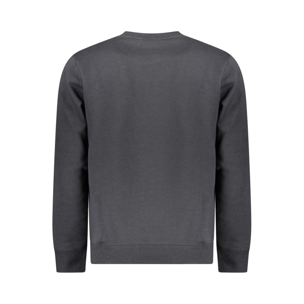 Black Cotton Men Sweater