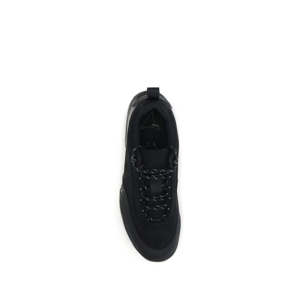 Black Polyamide Athletic Sneakers