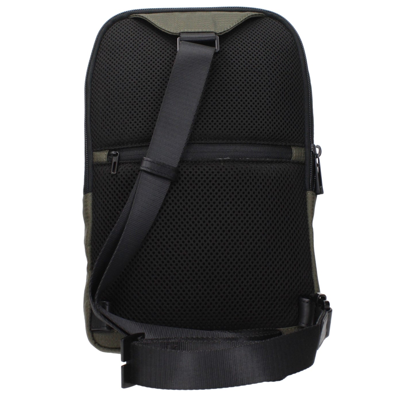 Green Fabric Crossbody Bag