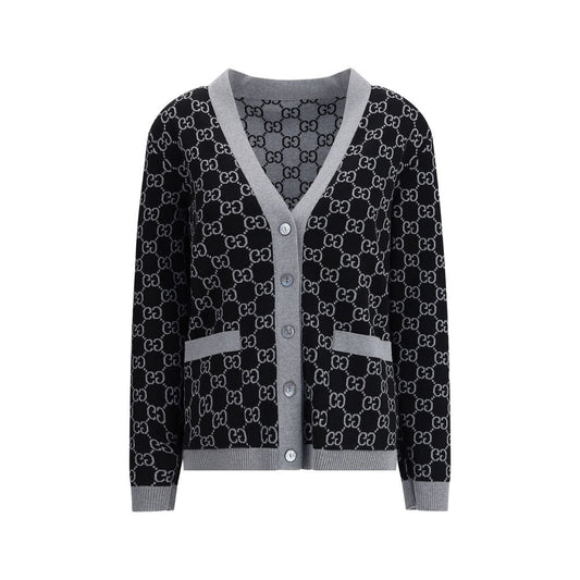 Black Wool Cardigan