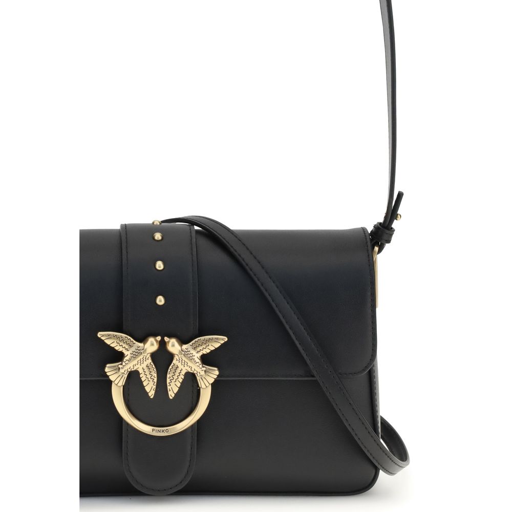 Black Leather Shoulder Bag