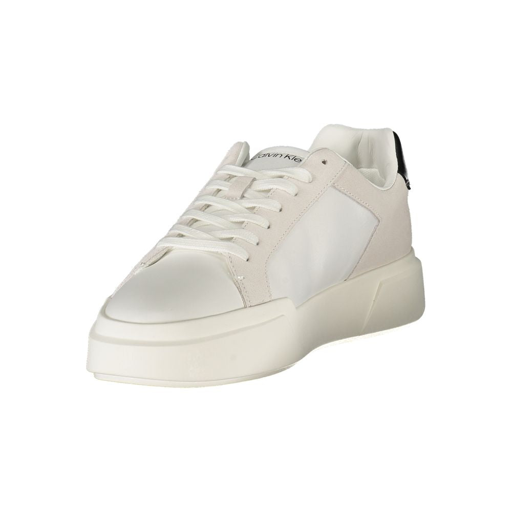 White Polyester Sneaker
