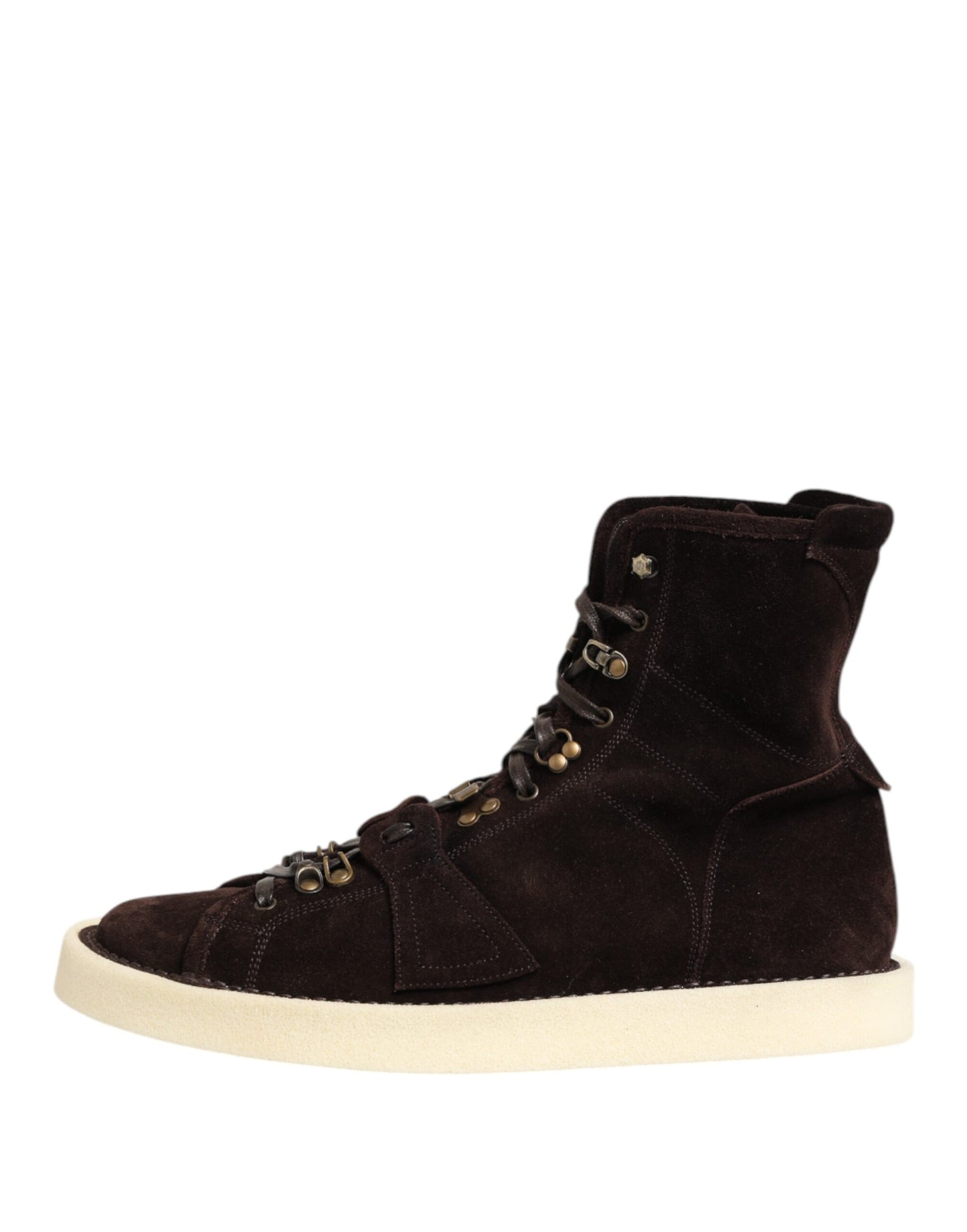 Brown Suede Lace Up Ankle Short Boots Shoes
