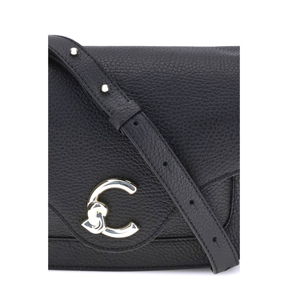 Black Calf Leather Bos Taurus Shoulder Bag