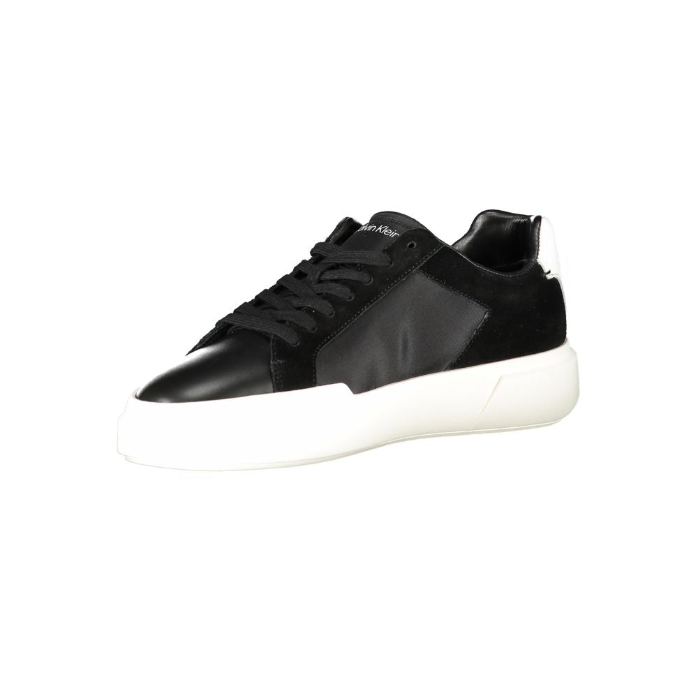 Black Polyester Sneaker