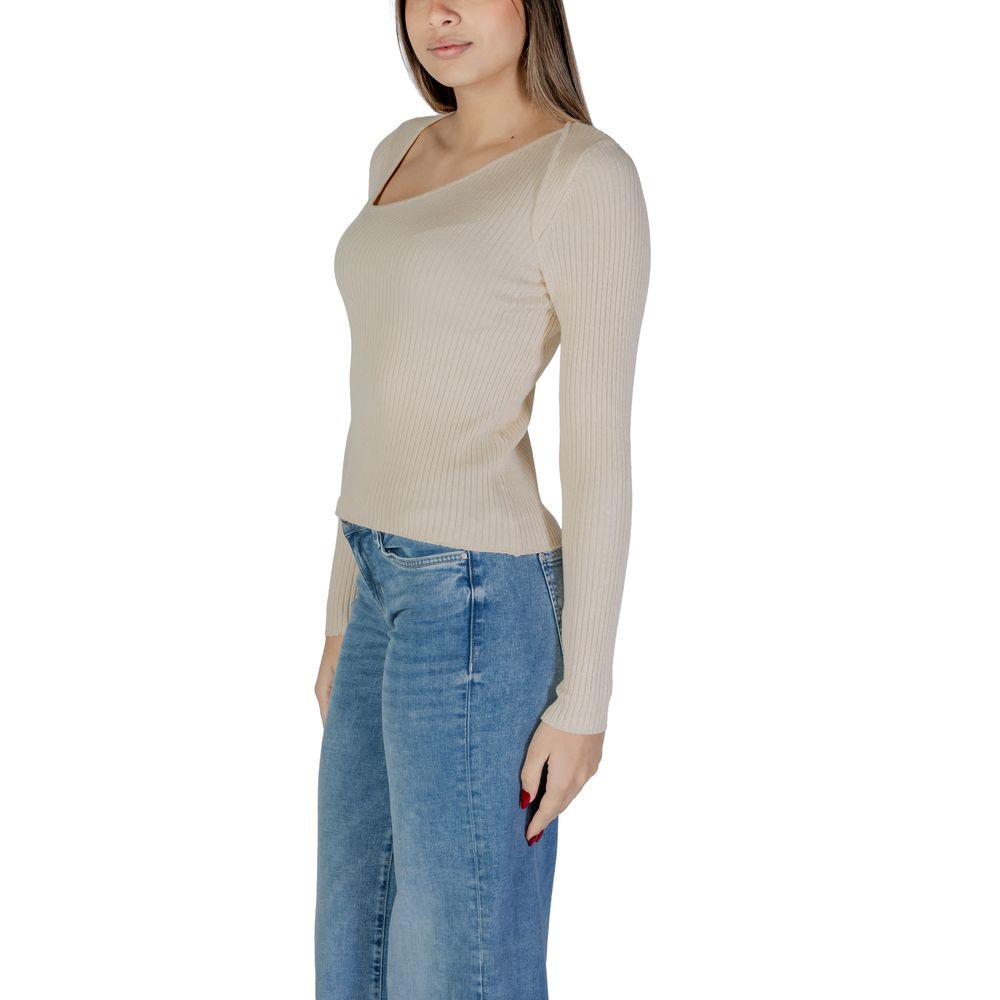 Beige Viscose Sweatshirt