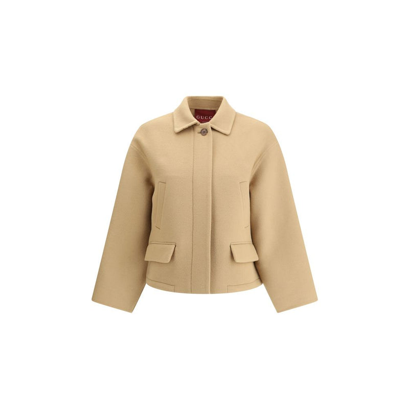 Beige Wool Clothing
