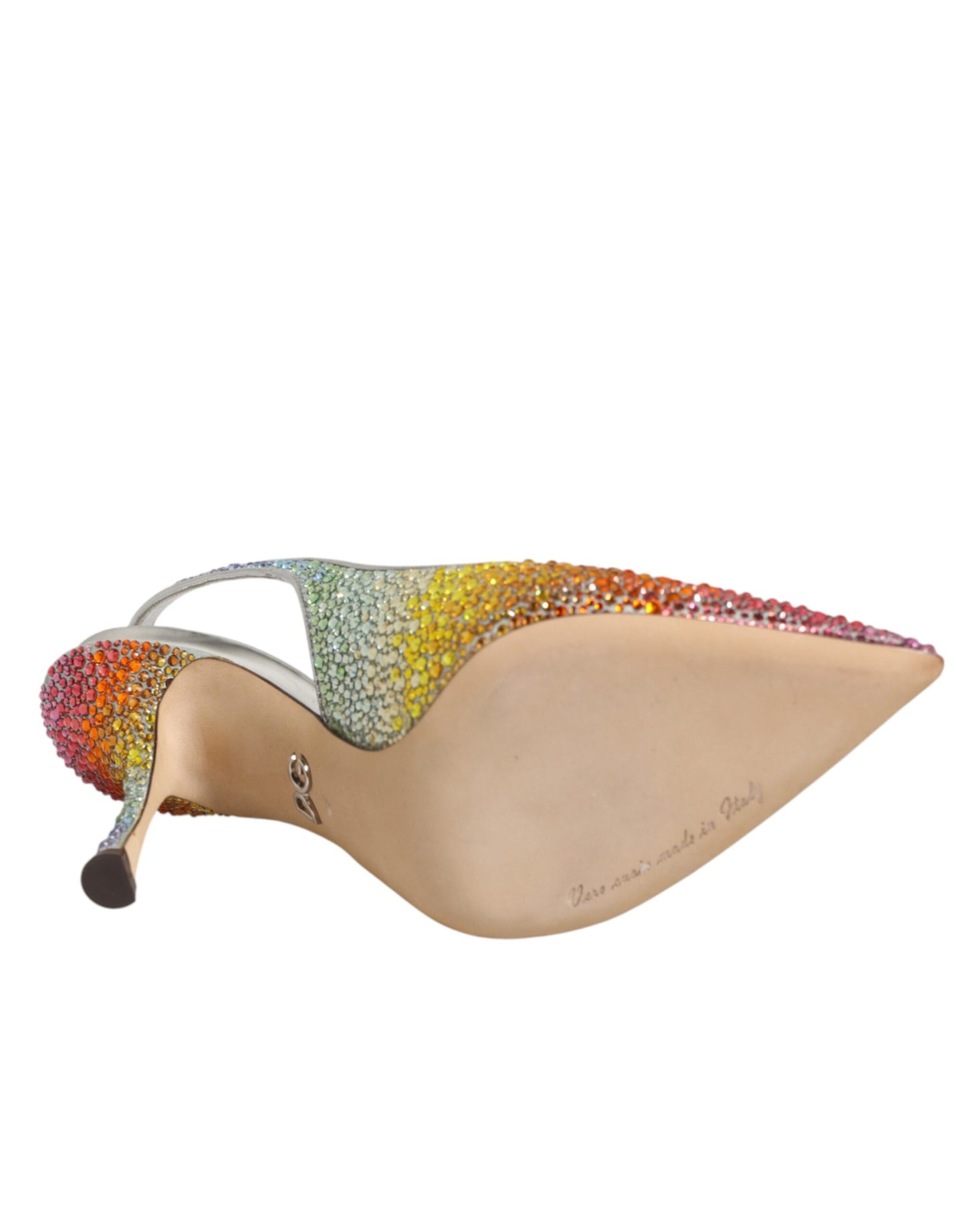 Multicolor Sequin Slingback Pumps Shoes