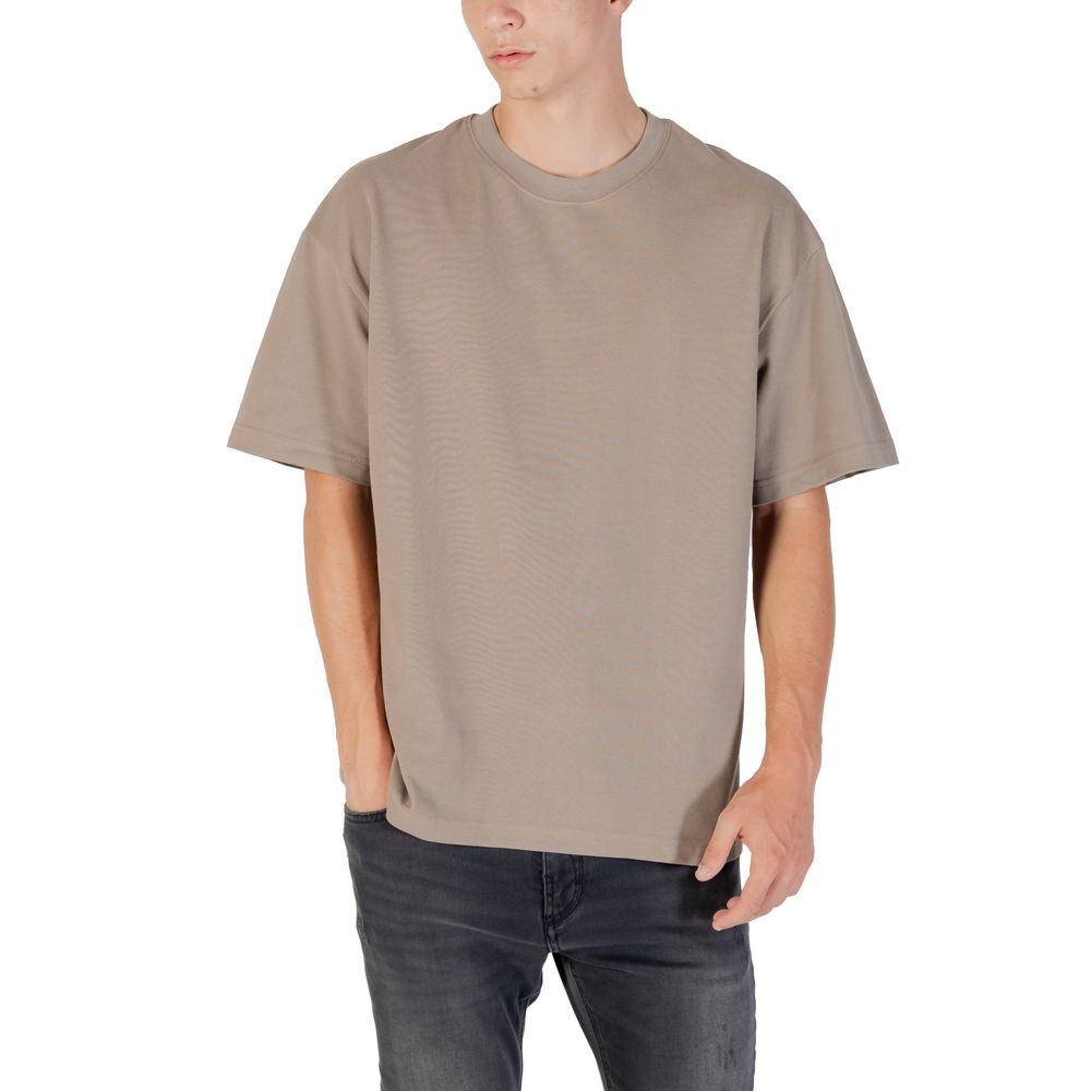 Beige Cotton T-Shirt