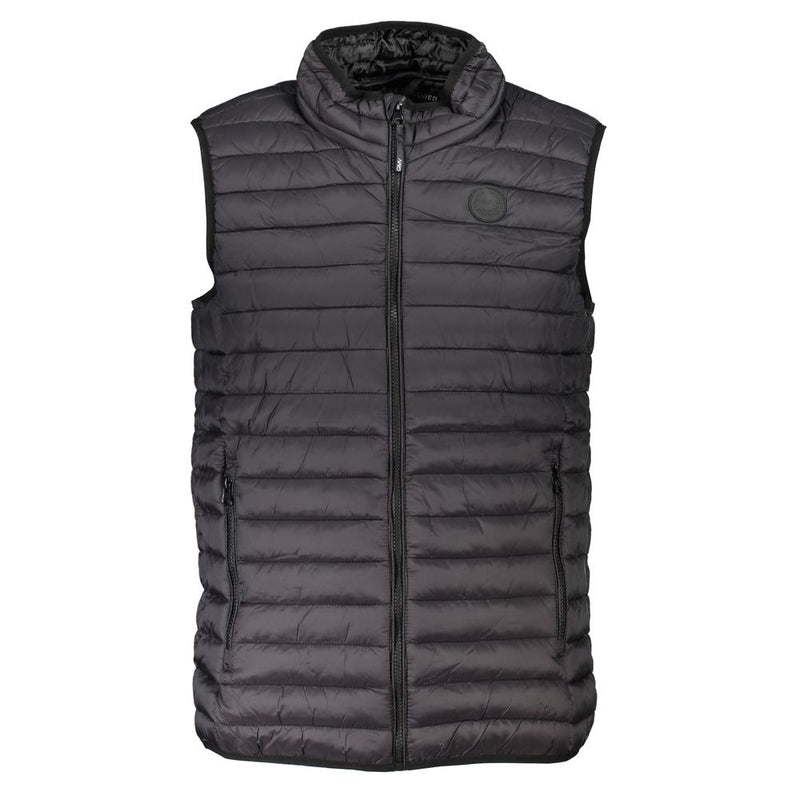 Black Polyamide Sleveless Jacket