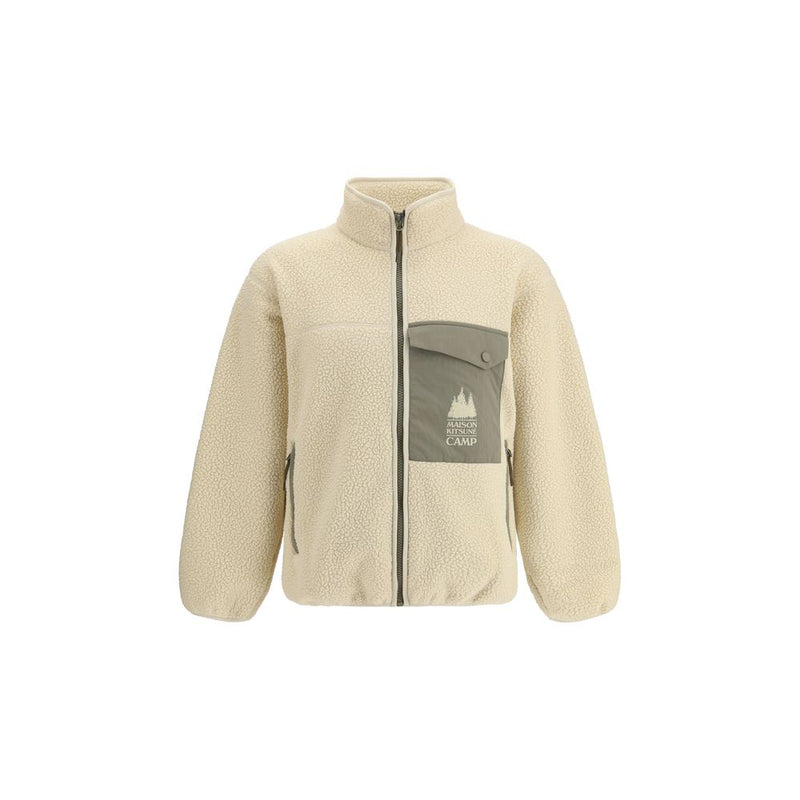 Cream Polyester Shell Jacket