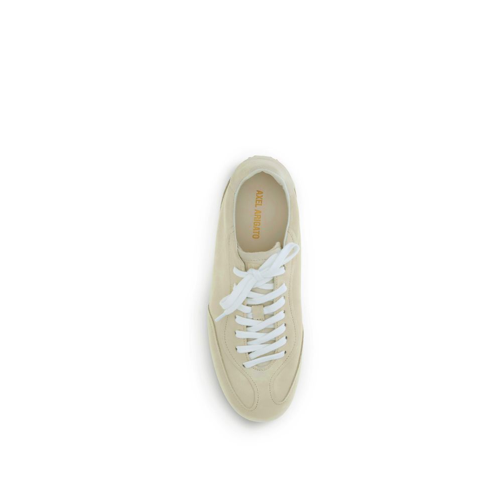 Beige Calf Leather Bos Taurus Low Top Sneakers