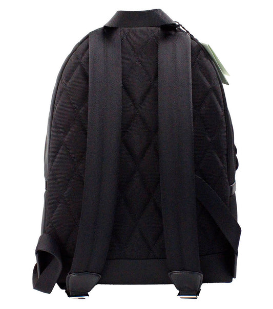 Abbeydale Branded Stamp Black Nylon Backpack Shoulder Bookbag-Burberry-LabelTerrace.com