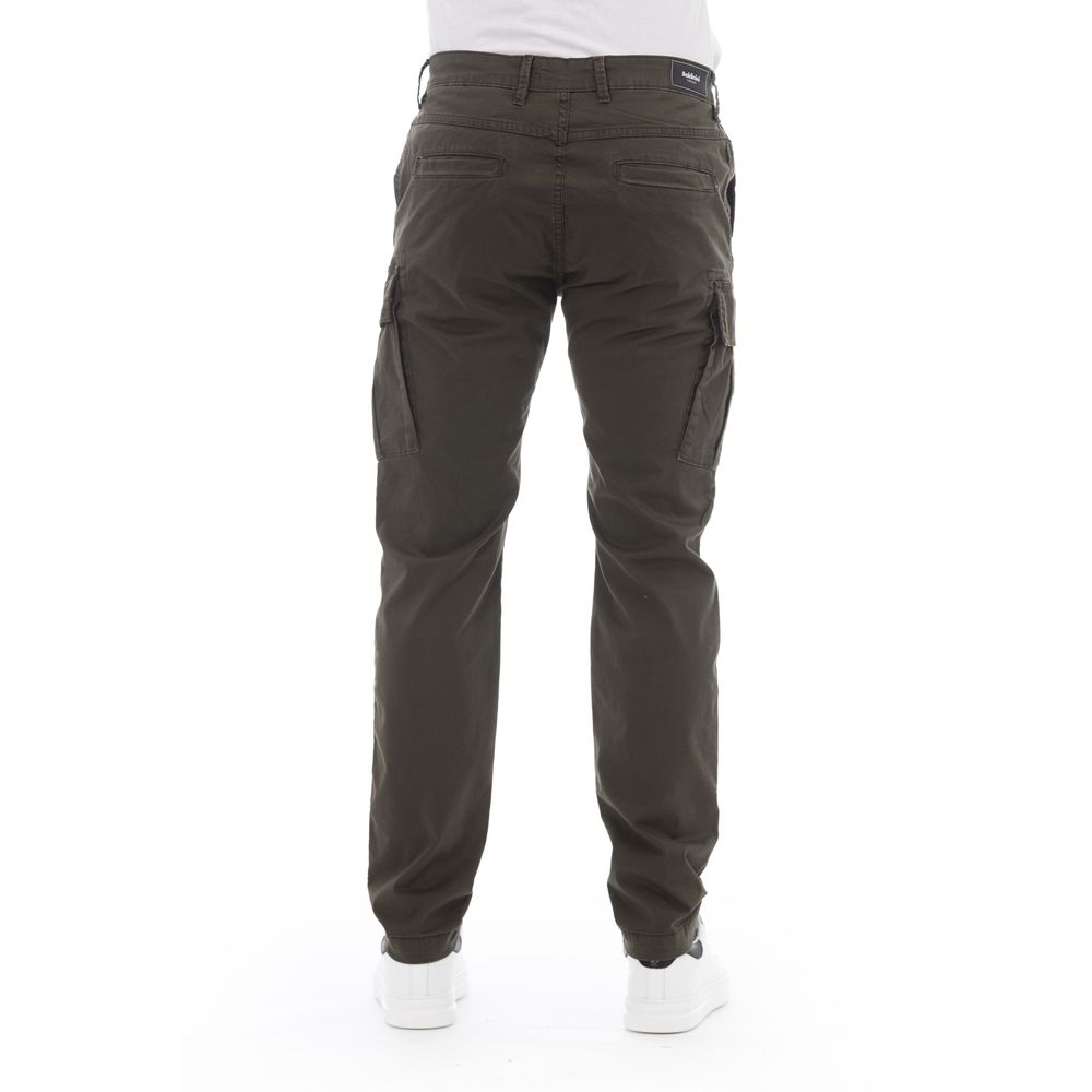 Army Cotton Men Cargo Trouser-Baldinini Trend-LabelTerrace.com