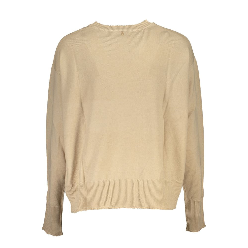Beige Fabric Sweater-Patrizia Pepe-LabelTerrace.com