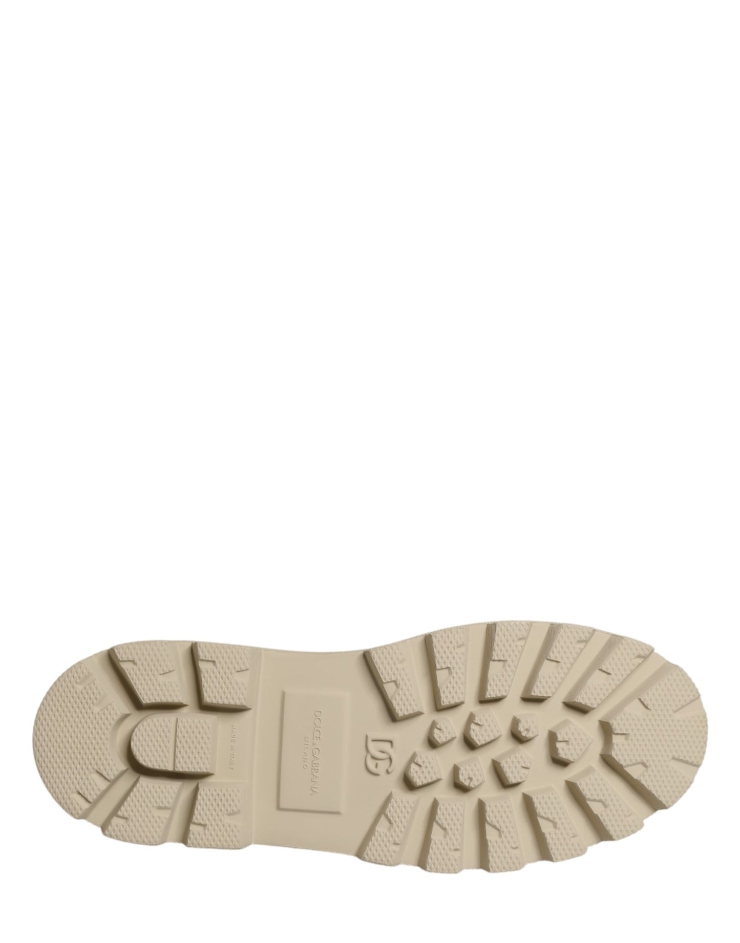 Beige Lace Up Trekking Derby Men Dress Shoes