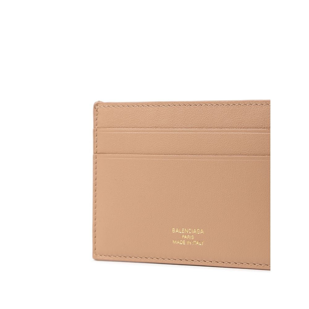 Beige Leather Cardholder-Balenciaga-LabelTerrace.com