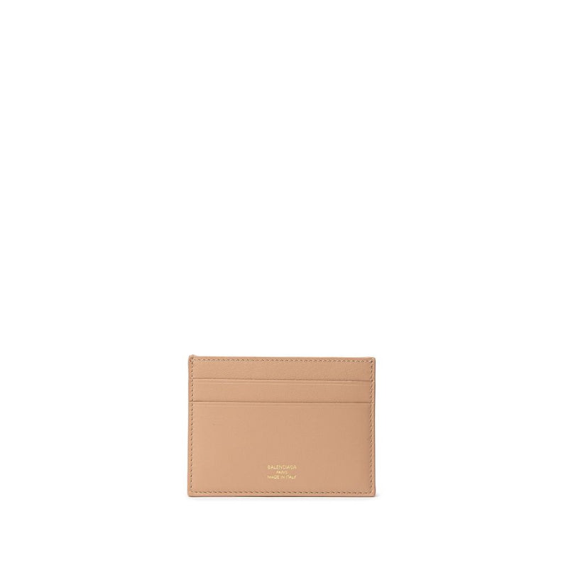 Beige Leather Cardholder-Balenciaga-LabelTerrace.com