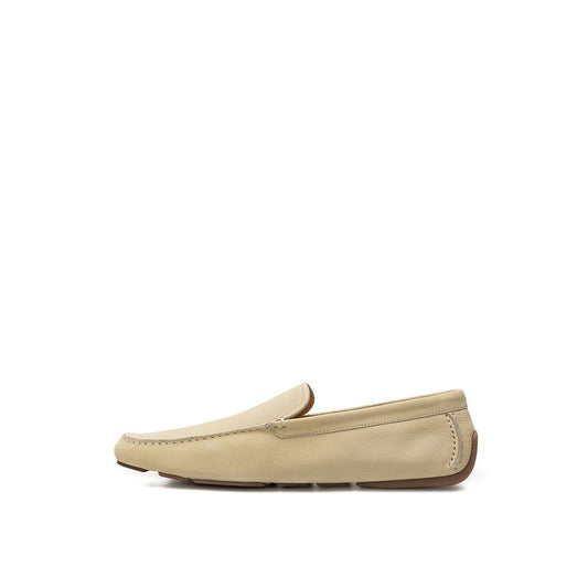Beige Leather Moccassin-Bally-LabelTerrace.com