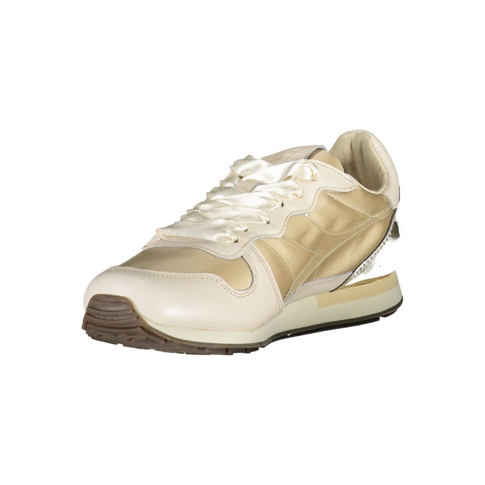 Beige Leather Women Sneaker-Diadora-LabelTerrace.com