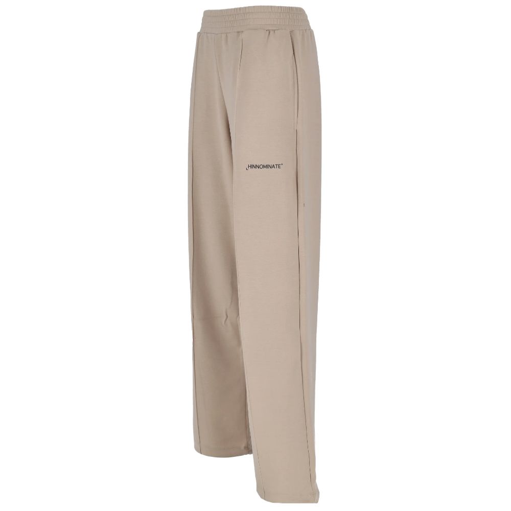 Beige Modal Women Pants-Hinnominate-LabelTerrace.com