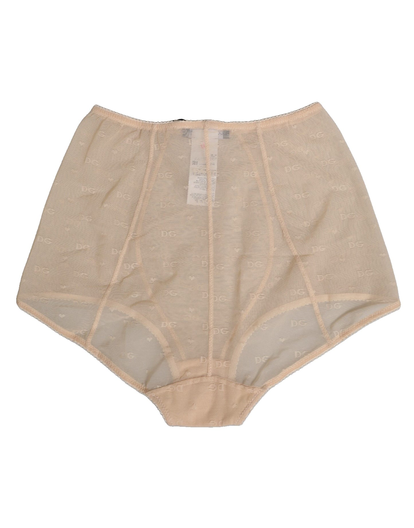 Beige Nylon High Waist Girdle Panty Underwear