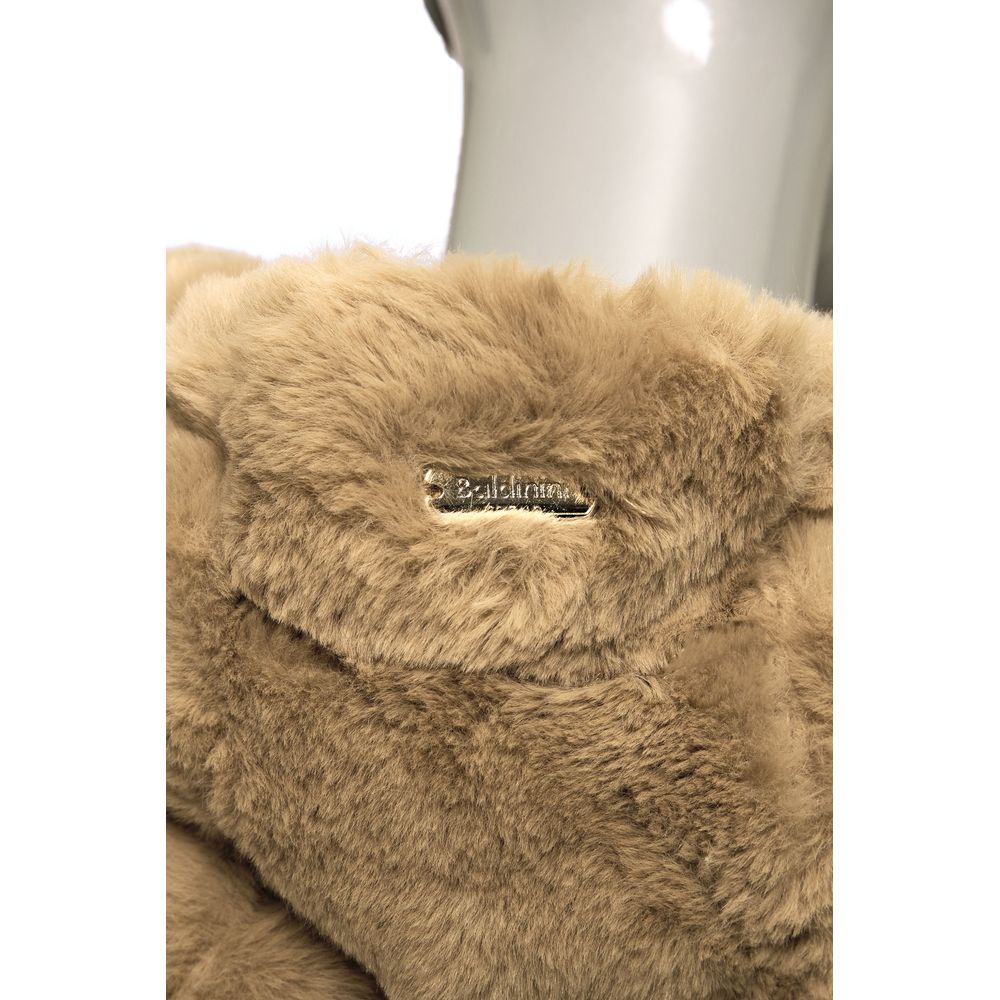 Beige Polyester Women Jacket-Baldinini Trend-LabelTerrace.com