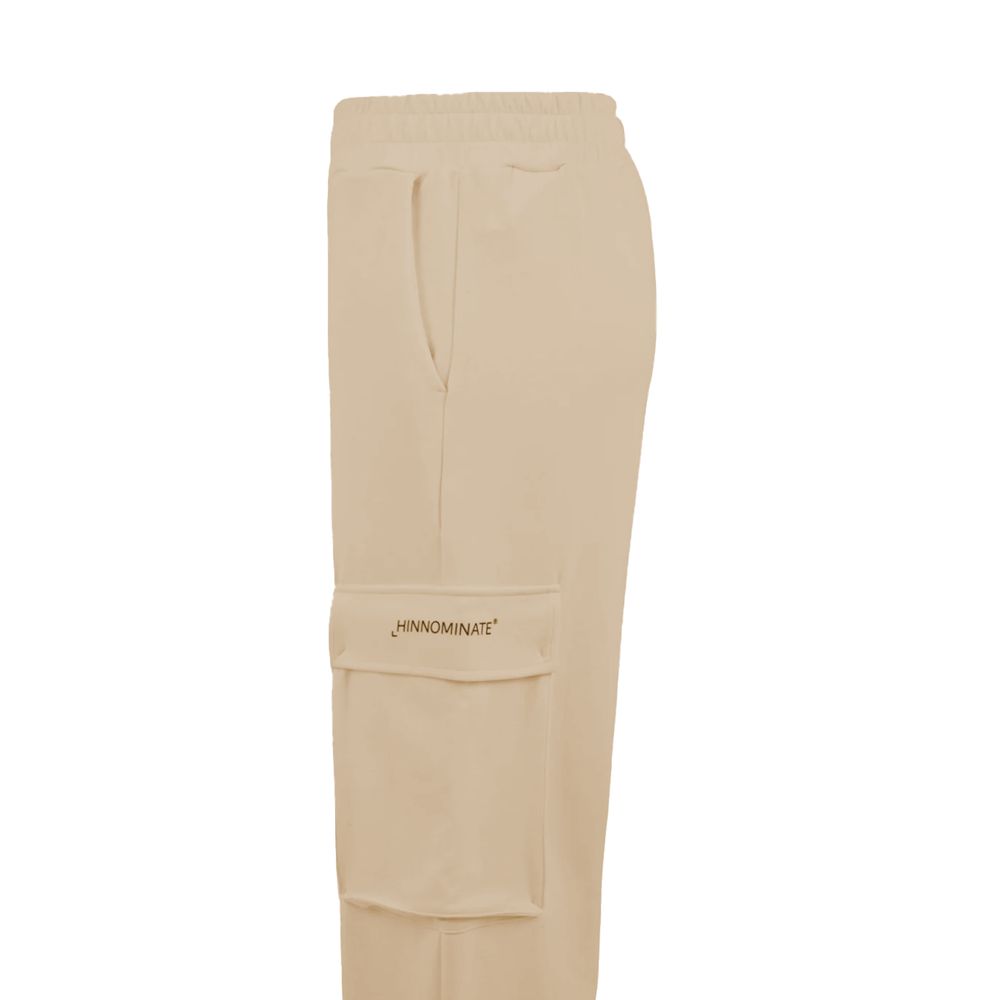 Beige Polyester Women Pants-Hinnominate-LabelTerrace.com
