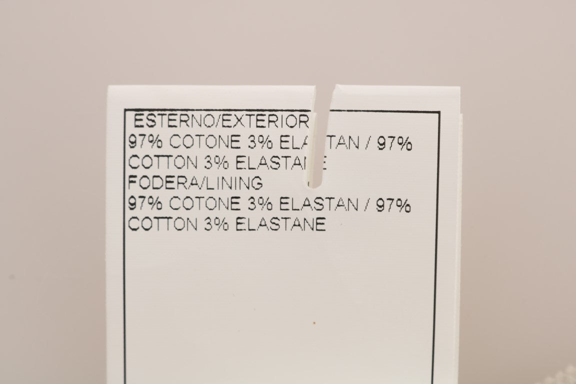 Beige Slim Jeans Corduroy Skinny Pants-Ermanno Scervino-LabelTerrace.com