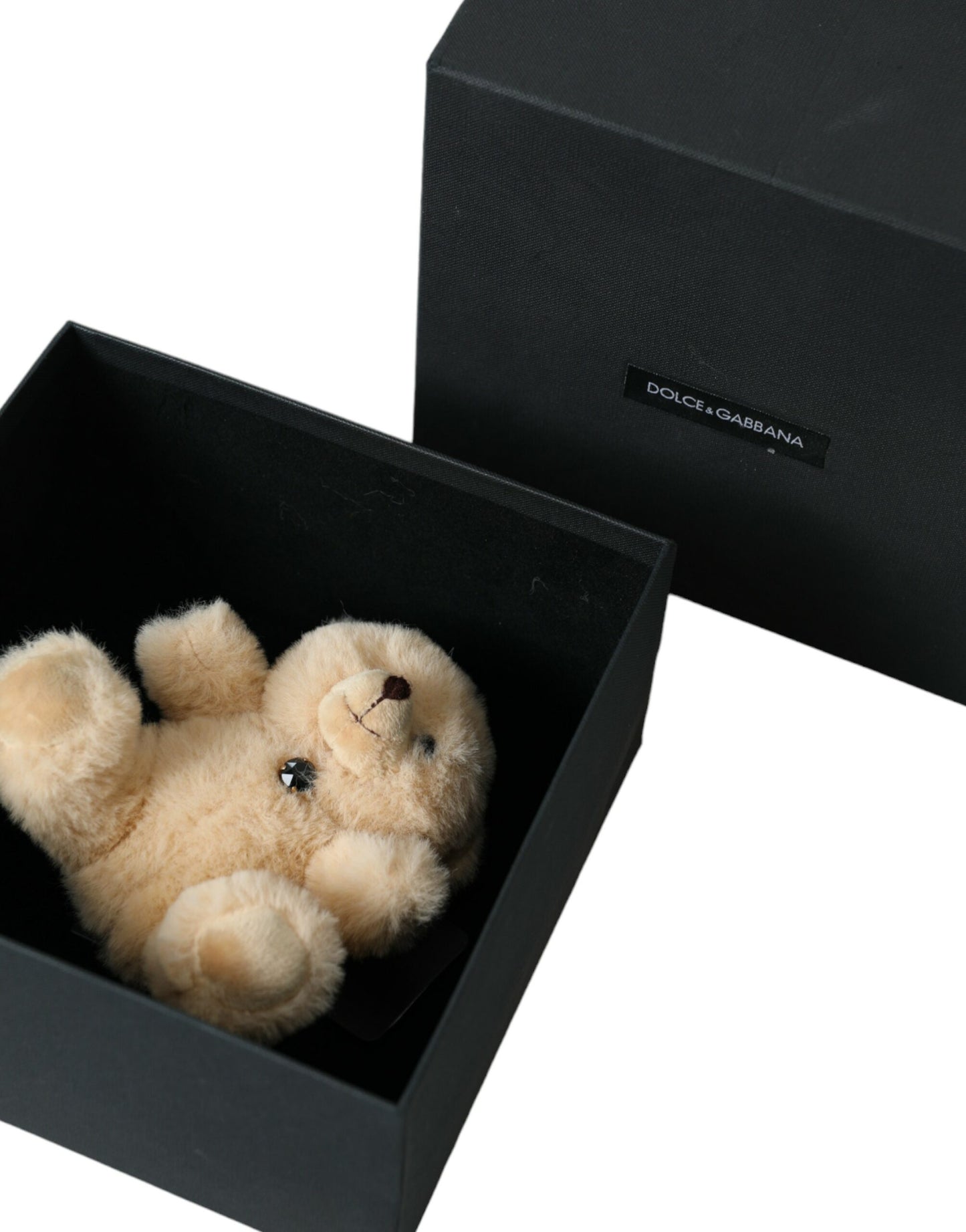 Beige Teddy Bear Mesh Net Band Hair Clip-Dolce & Gabbana-LabelTerrace.com