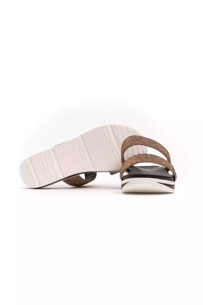 Beige Textile Women Sandal-Péché Originel-LabelTerrace.com