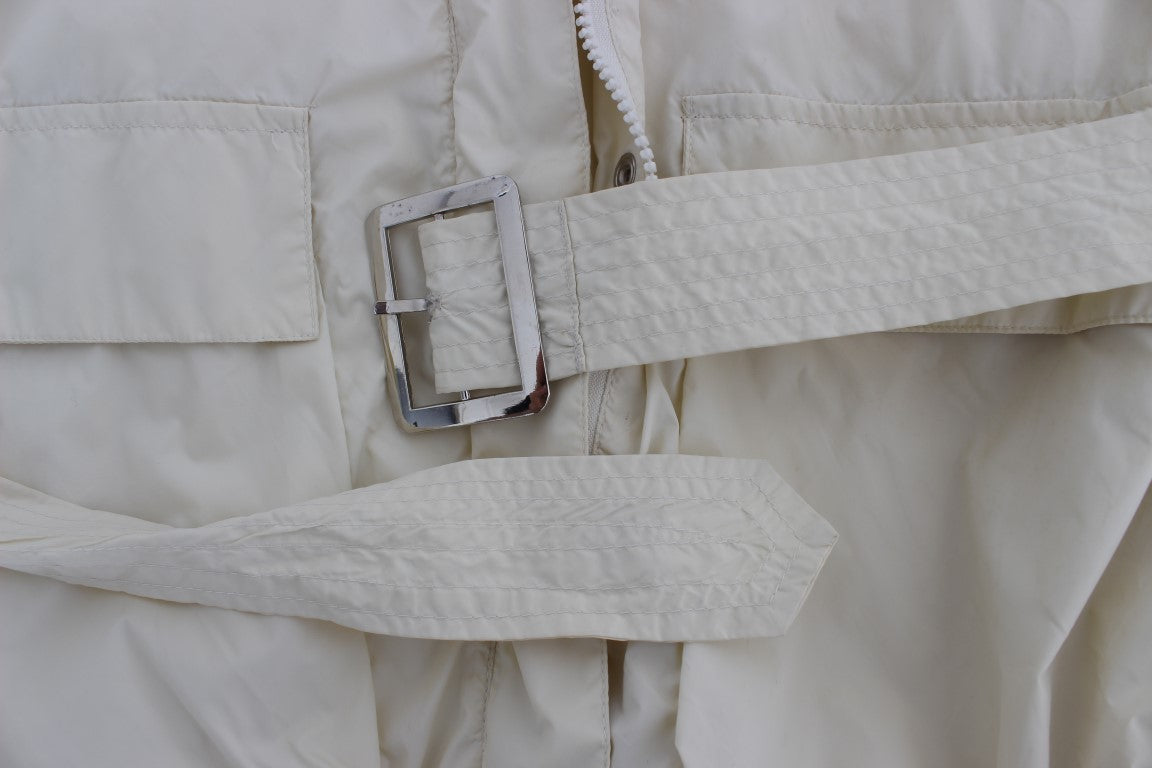 Beige Weather Proof Trench Jacket Coat-P.A.R.O.S.H.-LabelTerrace.com