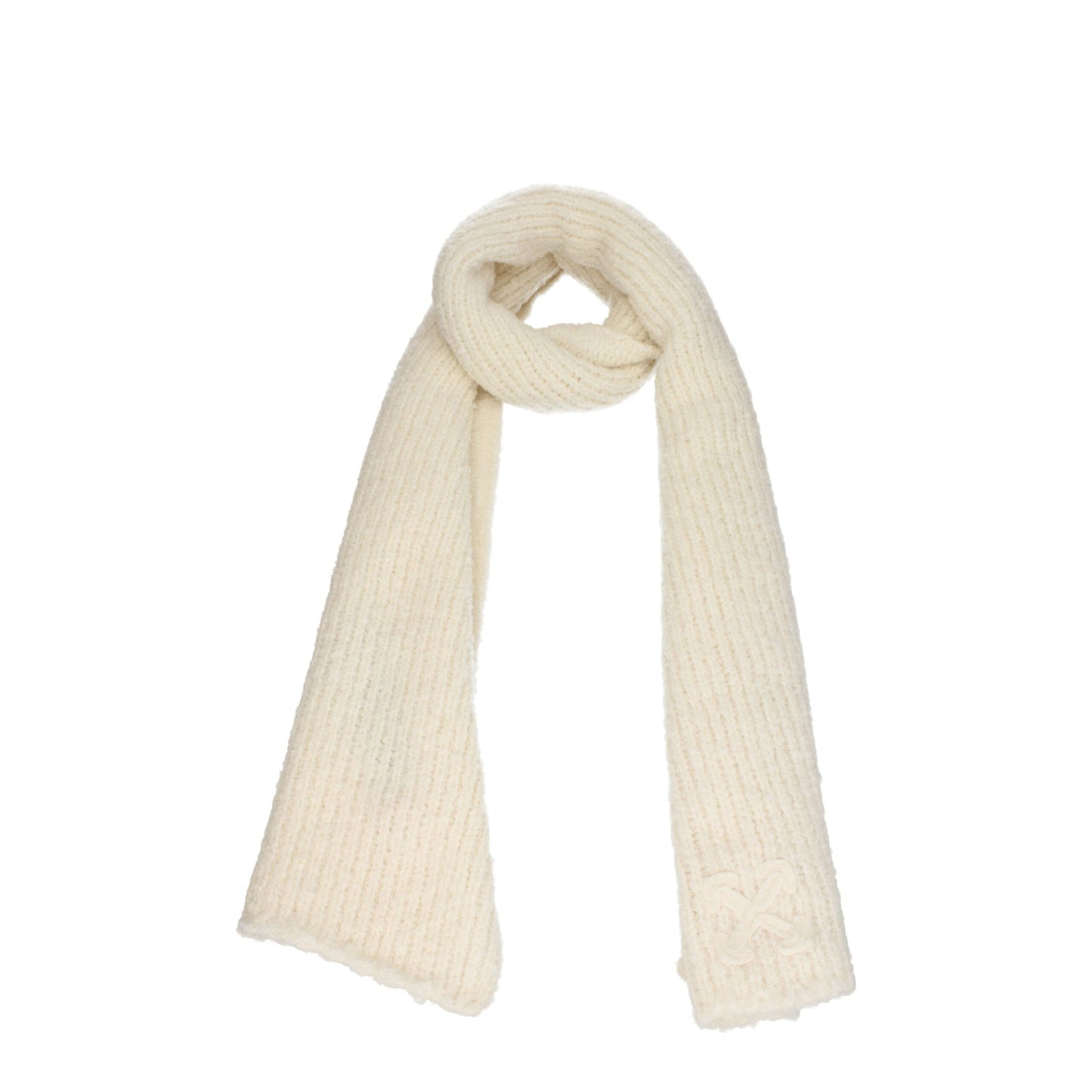Beige Wool Scarf-Off-White-LabelTerrace.com